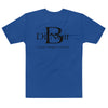 Blu/Black Logo-Print Men's T-shirt