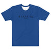 Blu/Black Logo-Print Men's T-shirt