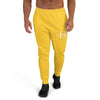 Yellow\White Logo-Print Men's Joggers