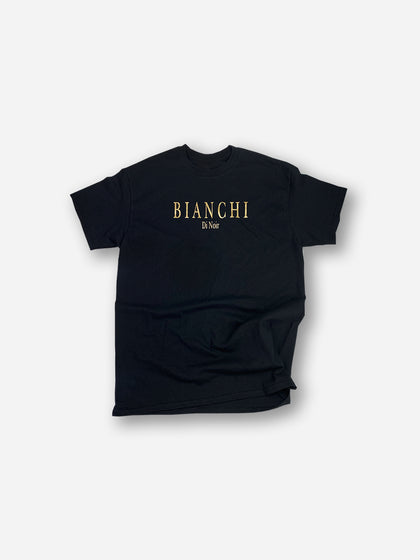 Bianchi Di Noir Logo-Print Black T Shirt